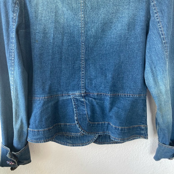 Berek 2 Denim Jean Jacket with Bling Takako Sakon Size Small** (please read) - Picture 11 of 12